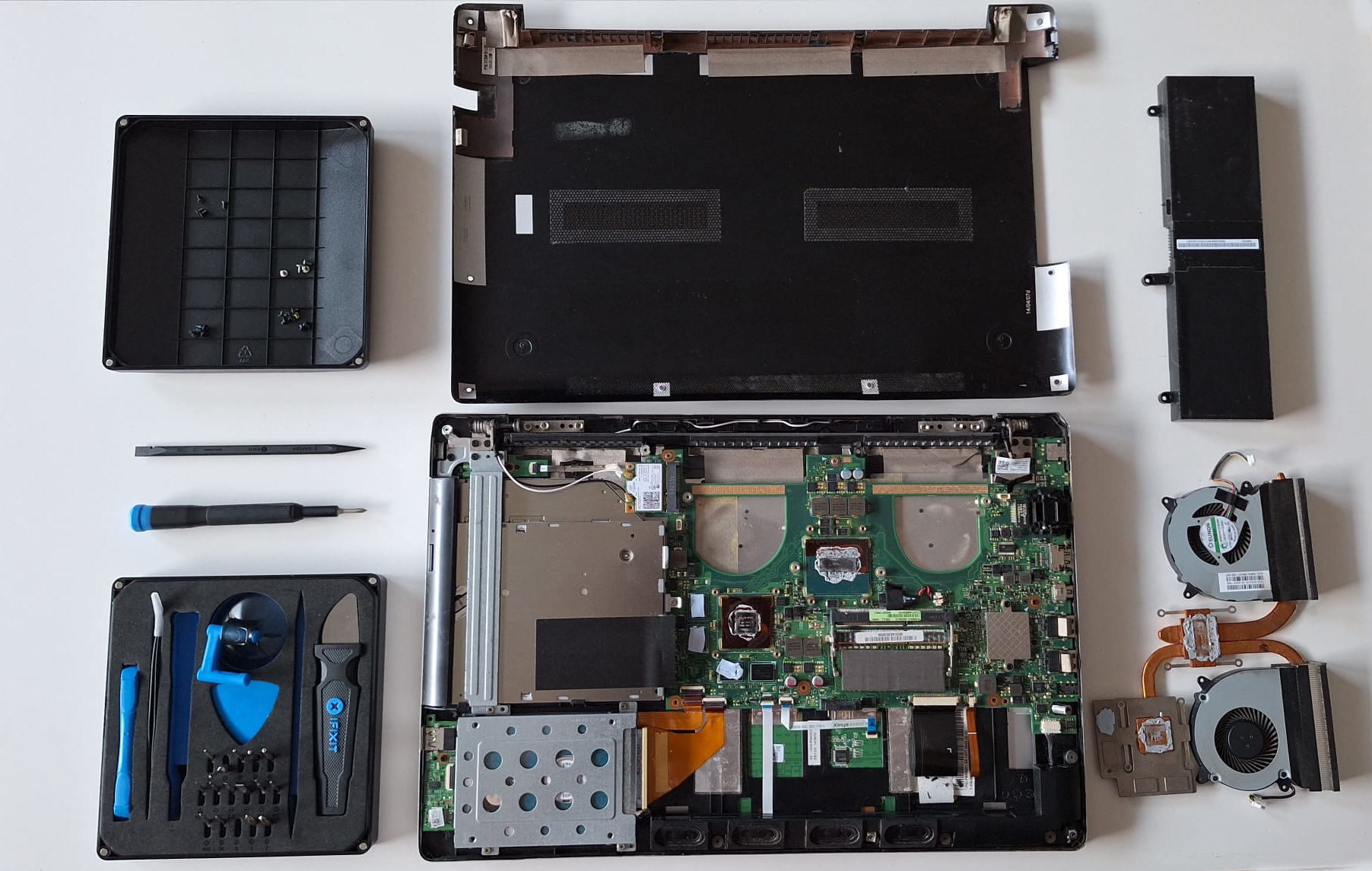 Open Laptop Case