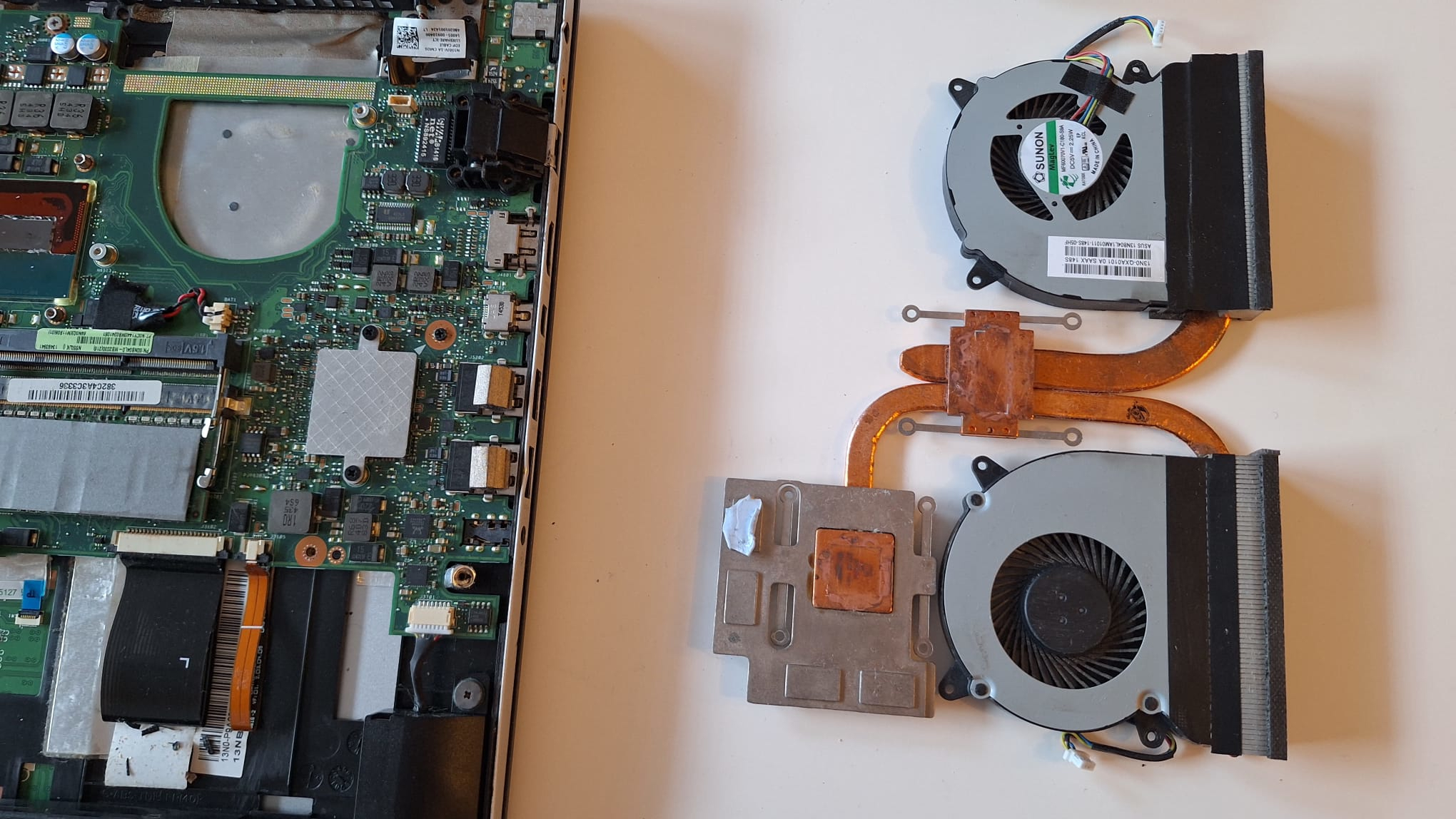 Cleaned heatsink